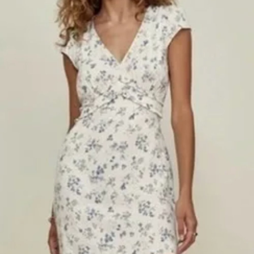 Reformation Janine Dress In Lula 8 Gem